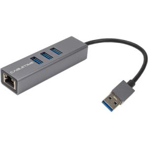 Концентратор Cabletime USB 3.0 to 3xUSB 3.0 + RJ45 0.15m (CA913374)