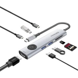 Концентратор Promate USB-C 9-in-1 Promate comandhub-lite (comandhub-lite)