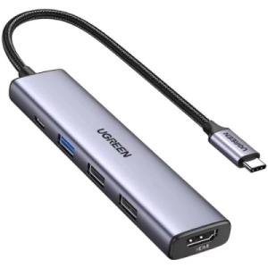Порт-реплікатор Ugreen CM478 USB Type-C HDMI, USB/3.0, Type-C for charging PD/100W (15495)
