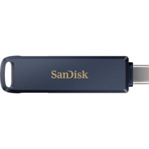USB флеш накопичувач SanDisk 128GB Phone Drive for iPhone Metallic Sky Lightning/Type-C U (SDIXD0N-128G-GN6NE)