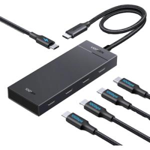 Концентратор Ugreen USB-C to 4xUSB-C 3.2 Gen2 10Gbps + PD CM806 black (55334)
