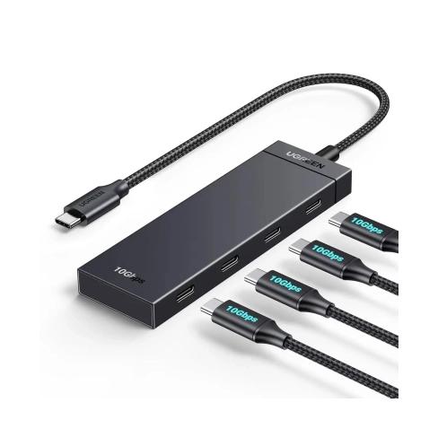 Концентратор Ugreen USB-C to 4xUSB-C 3.2 Gen2 10Gbps CM806 black