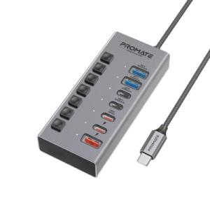 Концентратор Promate USB Hub 7 ports gegahub-10g (gegahub-10g)
