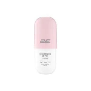 Спрей для очистки 2E PILL 140ml for office equipment +Microfibre 20 cm, white-pink (2E-SK140PN)