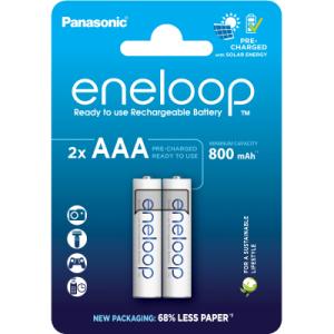 Аккумулятор Panasonic AAA Eneloop 800mAh NI-MH * 2 (BK-4MCDE/2CP)