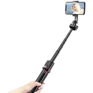 Штатив RTAKO C03 Octopus Extendable Tripod Selfie Stick (with Detachable Phone Holder) Black (6942063212416)