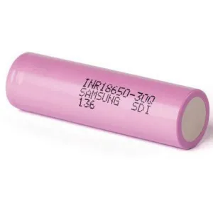 Акумулятор 18650 3000mAh 15A, 4.2/3.6/2.5V, PINK Samsung (INR18650-30Q / 17469)