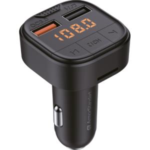 FM модулятор Armorstandart ASF1 18W QC3.0 2xUSB black (ARM82826)