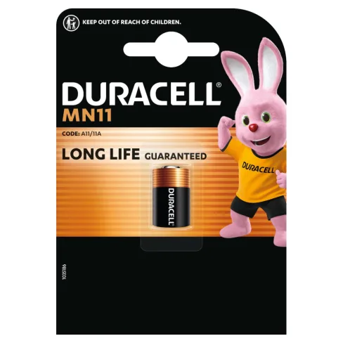 Батарейка MN11 6V спеціальна лужна, A11 / 11A, 1 шт. в упаковці Duracell (5007387)