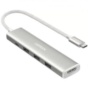 Порт-репликатор Ugreen Dock CM478 5in1 USB3.0 Type-C --> HDMI/3xUSB3.0/Type-C/PD 100W (35580)