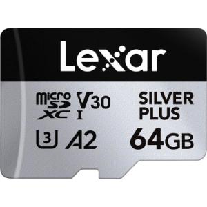 Карта пам'яті Lexar 64GB microSDXC class 10 UHS-I U3 V30 A2 Professional Silver (LMSSIPL064G-BNANG)