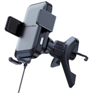 Універсальний автотримач ColorWay AutoSense Car Wireless Charger 2 (Dashboard+Air Vent) 15W (CW-CHAW040Q-BK)