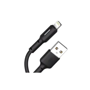 Дата кабель USB 2.0 AM to Lightning 1.0m 3A black XO (NB112-i-BK)