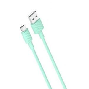 Дата кабель USB 2.0 AM to Micro 5P 1.0m 2.4A green XO (NB156-M-GR)