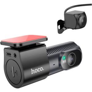Відеореєстратор HOCO DV8 2K display hidden driving recorder with rear camera Black (6942007623384)