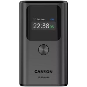 Батарея универсальная Canyon 10000mAh OnPower 130 TFT PD/30W Dark Grey (CNS-CPB130DG)