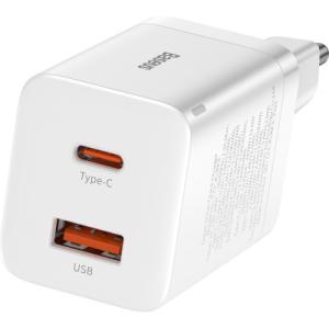 Зарядний пристрій Baseus Super Si Pro C+U 30W (CCSUPP-E02) white (948117)