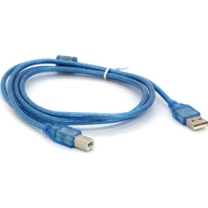Кабель для принтера USB 2.0 AM/BM 1.5m ferrite blue Ritar (YT-AM/BM-1.5TTR)