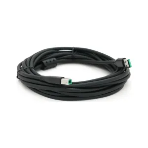Кабель для принтера USB 2.0 AM/BM 5.0m ferrite black VEGGIEG (V-U207)