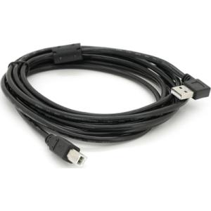 Кабель для принтера USB 2.0 AM/BM 2.0m 90° corner black Ritar (YT-AM/BM90°-2.0B)