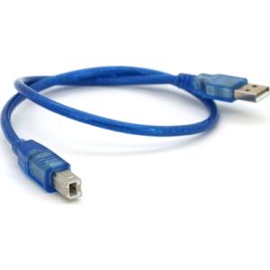 Кабель для принтера USB 2.0 AM/BM 0.5m blue Ritar (YT-AM/BM-0.5TBL)