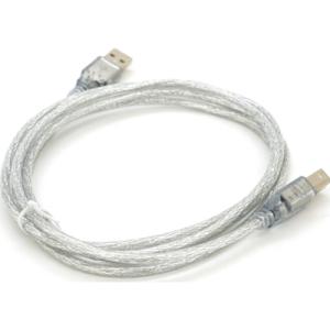 Кабель для принтера USB 2.0 AM/BM 1.8m transparent Voltronic (YT-AM/BM-1.8T)