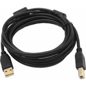 Кабель для принтера USB 2.0 AM/BM 1.8m ferrite black Voltronic (YT-AM/BM-1.8B)
