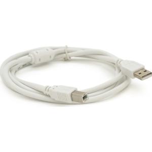 Кабель для принтера USB 2.0 AM/BM 0.8m ferrite white Voltronic (YT-AM/BM-0.8W)