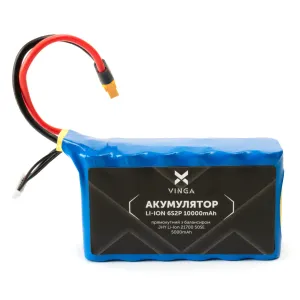 Аккумуляторный блок Vinga Li-ion 6S2P 10000mAh з балансиром (JHY Li-Ion 21700 5000mAh) (V6S2P-5000)