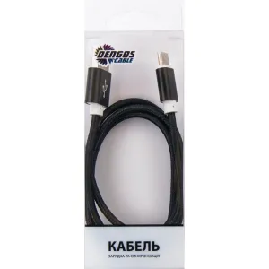 Дата кабель USB 2.0 AM to USB-C 1.0m black Dengos (NTK-TC-MT-BLACK)