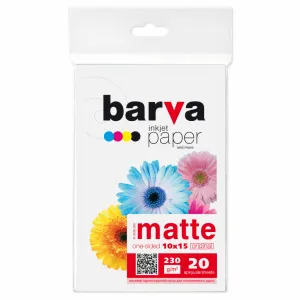 Фотобумага Barva 10x15, 230 g/m2, Original, Matte, 20c (IP-A230-205)