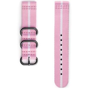 Ремінець до смарт-годинника Samsung Gear Premium Nato Pink-White (GP-R600BREECAE)