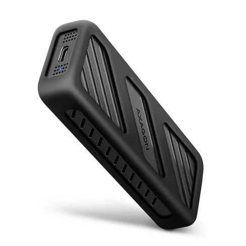 Кишеня зовнішня AXAGON USB-C 20Gbps metal box for M.2 NVMe SSD ARMORED (EEM2-20G)