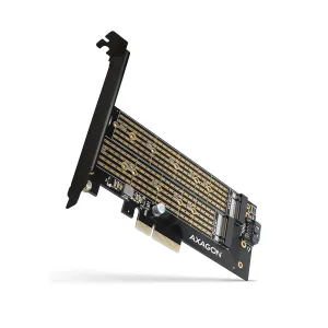Контроллер AXAGON PCIe to NVMe+SATA M.2 (PCEM2-D)