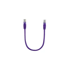 Патч-корд 0.3м, RJ-45, Cat.5e, CU, медь, фиолетовый Ritar (PCR-CU/0.3Pe / 14090)