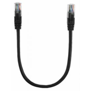 Патч-корд 0.3м, UTP, cat.5e, CCA, black Ritar (PCR-CCA/0.3Bk / 11359)