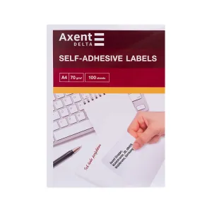 Этикетка самоклеящаяся Axent 70x37 (24 на листе) с/кл (100листов) (D4465-A)