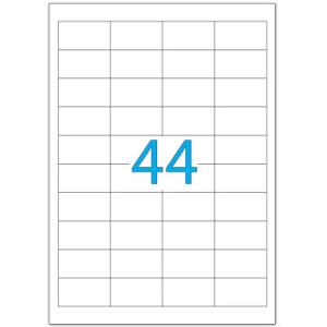 Этикетка самоклеящаяся Tama 48,3х25,4 (44 на листе) с/кл (100листов) (18264)