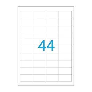 Этикетка самоклеящаяся Tama 48,3х25,4 (44 на листе) с/кл (100листов) (18264)