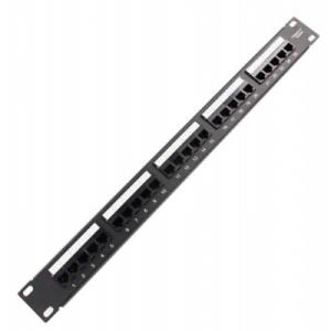 Патч-панель 19" телефонна 1U, 25xRJ-45, Cat.3, DUAL type Voltronic (PPU25-1U)