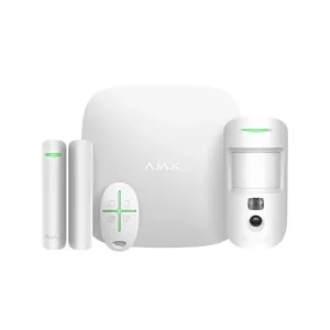 Комплект охранной сигнализации Ajax StarterKit Cam Plus HDR white