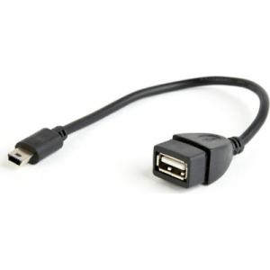 Переходник OTG USB 2.0 AF to Mini 5P 0.15m Cablexpert (A-OTG-AFBM-002)