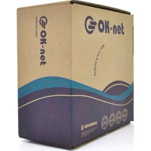 Кабель мережевий OK-Net UTP 100м cat.5e зовнішній (U/UTP-cat.5E-SL patch AWG26) (КГПП-ВП (100) 4*2*0,48 / 100)