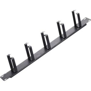 Кабельный организатор 19" 1U 5 кілець, корпус метал Voltronic (20024)