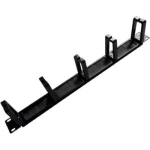 Кабельный организатор 19" 1U 5 кілець, корпус метал+пластик Voltronic (20025)