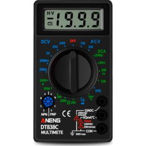 Цифровой мультиметр ANENG AN-DT838C, V, A, R, C, функція hFE (AN-DT838C)