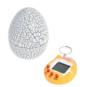 Інтерактивна іграшка UFT електронний вихованець Тамагочі в Яйці Динозавра Eggshell Game White (EggWhite)