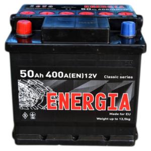 Аккумулятор автомобильный ENERGIA 50Ah (+/-) 400EN (000022384)