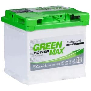Аккумулятор автомобильный GREEN POWER MAX 52Ah Ев (-/+) (000022374)