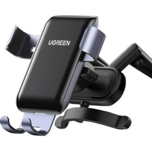 Універсальний автотримач UGREEN LP274 Gravity Phone Holder for Round Air Vent Black (30401)
